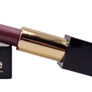 lipstick with a shade called volcanic berry