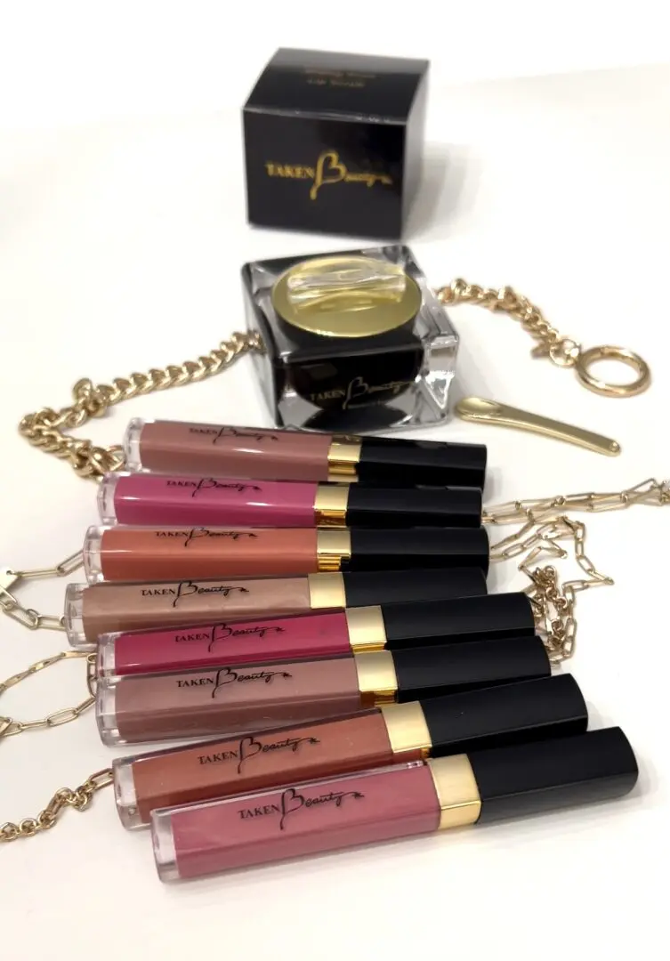 Different shades of Pretty Pout Lip Glosses by Taken beauty