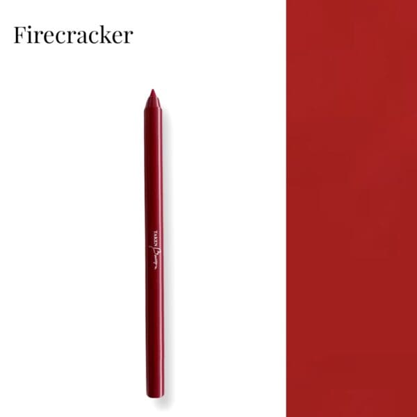 A red pencil with the word firecracker on it.