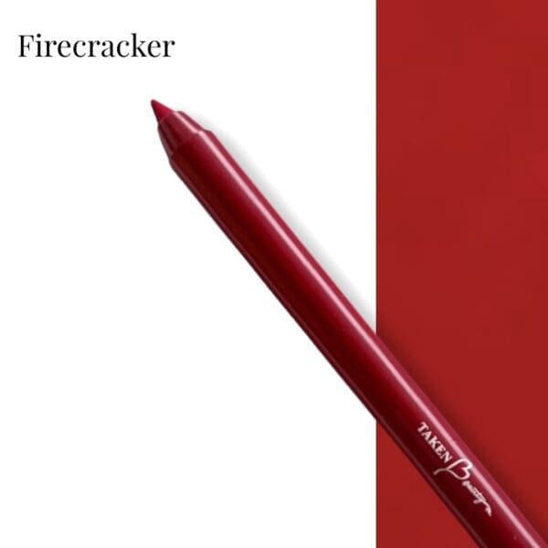 A red pencil with the word firecracker written on it.