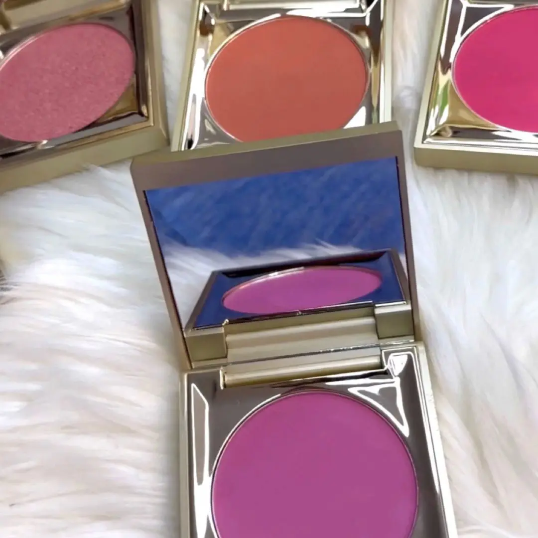 A close up of some different colored cosmetics